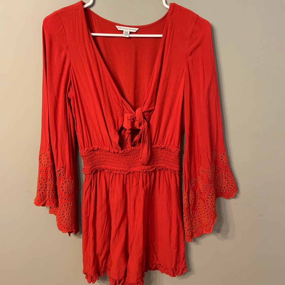 American Eagle Long Sleeve Romper